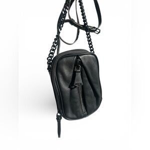 Aimee Kestenberg Small Black Leather Crossbody Bag